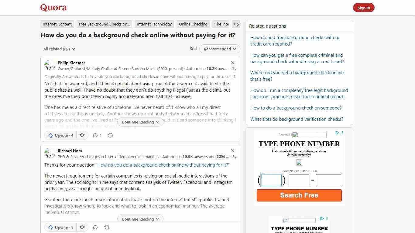 How to do a background check online without paying for it - Quora